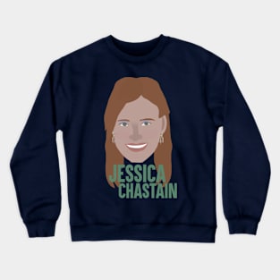 Jessica Chastain Head Crewneck Sweatshirt